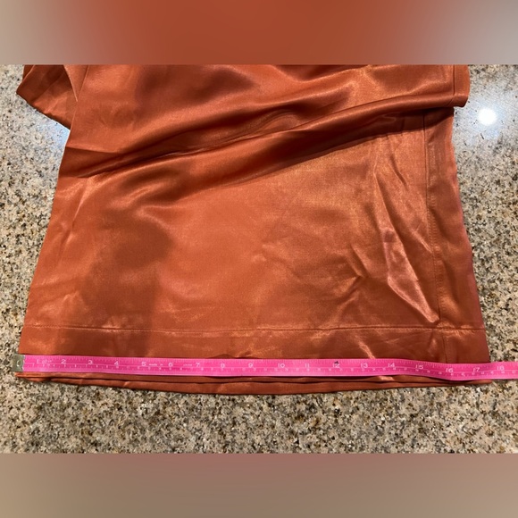 WeWoreWhat Slip Wide Leg Jumpsuit, size Small NWT straps & zipper color clay - Picture 10 of 14